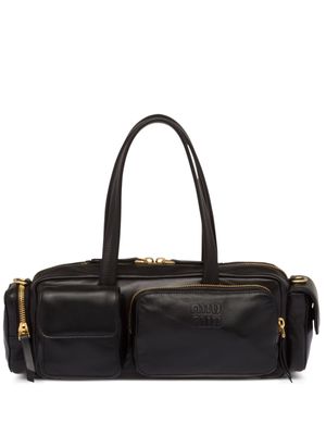 Miu Miu leather top-handle bag - Black
