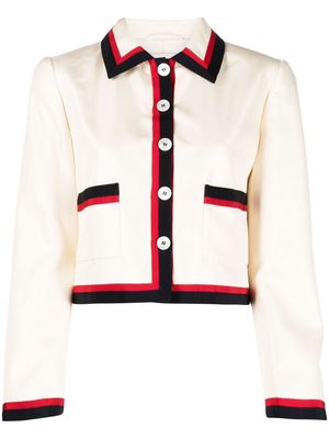 Miu Miu long-sleeve button-fastening jacket - Neutrals