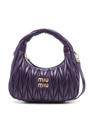 Miu Miu mini Wander matelassé shoulder bag - Purple