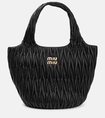 Miu Miu Miu Wander leather tote bag