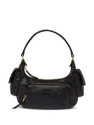 Miu Miu nappa leather shoulder bag - Black