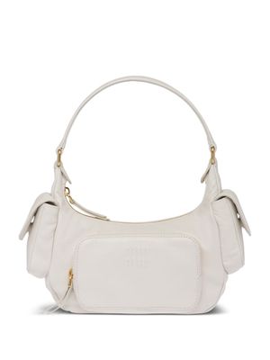 Miu Miu nappa leather shoulder bag - White