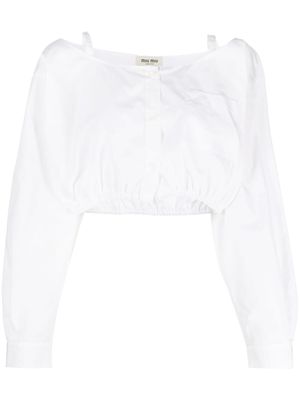 Miu Miu Poplin shirt - F0009 WHITE