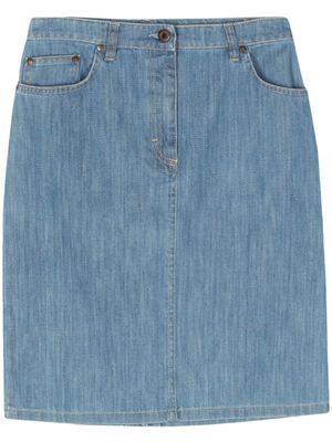 Miu Miu Pre-Owned 2000s denim mini skirt - Blue