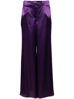 Miu Miu Pre-Owned 2000s high-waist palazzo trousers - Purple