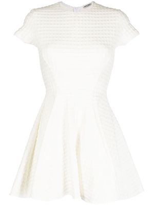 Miu Miu Pre-Owned jacquard A-line dress - White