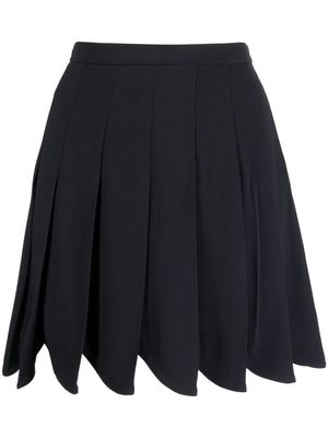 Miu Miu Pre-Owned pleated A-line skirt - Black