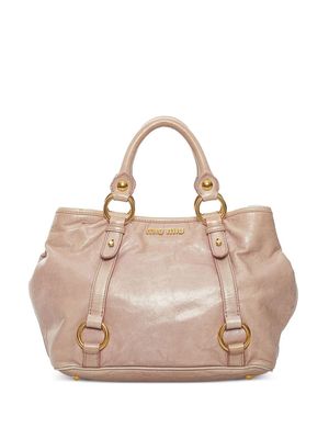 Miu Miu Pre-Owned Shine leather handbag - Pink