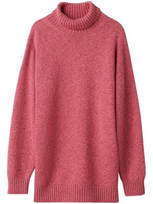 Miu Miu roll-neck cashmere-blend jumper - Pink