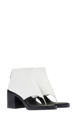 Miu Miu Show Sandal Bootie in Bianco