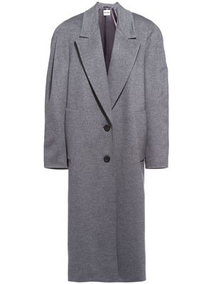 Miu Miu single-breasted wool coat - Grey