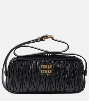 Miu Miu Small matelassé leather shoulder bag