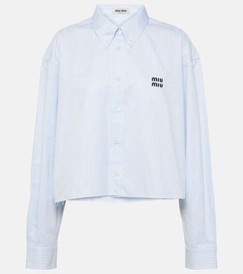 Miu Miu Striped cotton shirt