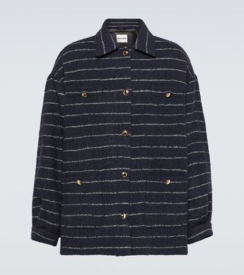 Miu Miu Striped wool-blend bouclé jacket