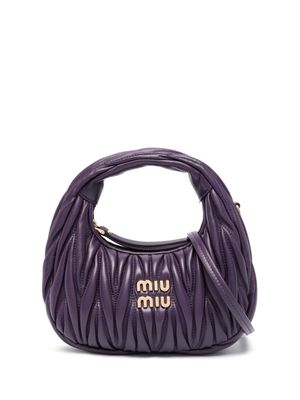 Miu Miu Wander matelassé mini bag - Purple