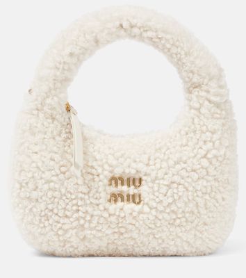Miu Miu Wander Small shearling shoulder bag
