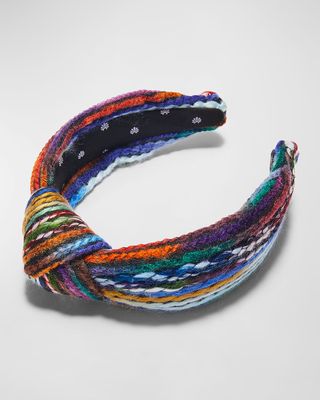 Mixed Yarn Knotted Headband