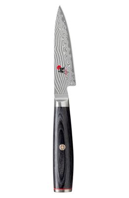 MIYABI Kaizen II 3.5-Inch Pakka Wood Paring Knife in Black