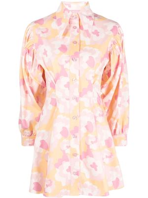 MIYETTE floral-print long-sleeved dress - Pink