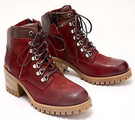 Miz Mooz Leather Lace-Up Boots - McKinley