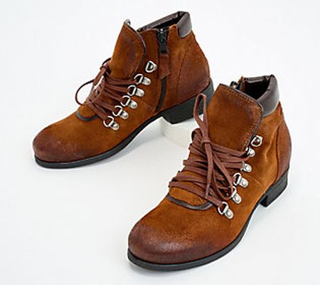 Miz Mooz Leather Lace-Up Boots - Steffy