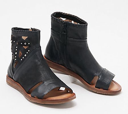 Miz Mooz Leather Perforated Sandals - Fletcher