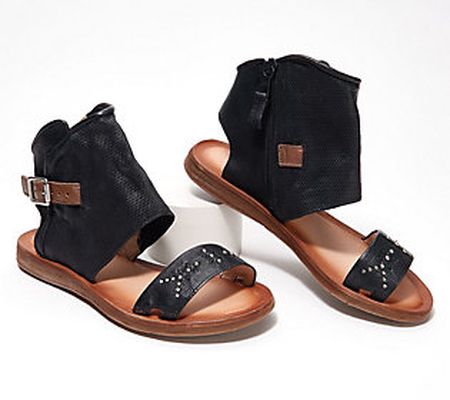 Miz Mooz Leather Wide Width Sandals - Forge