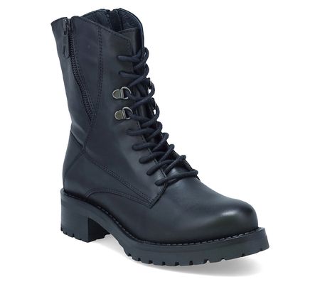 Miz Mooz Pandora Comfort Combat Fashion Bootie