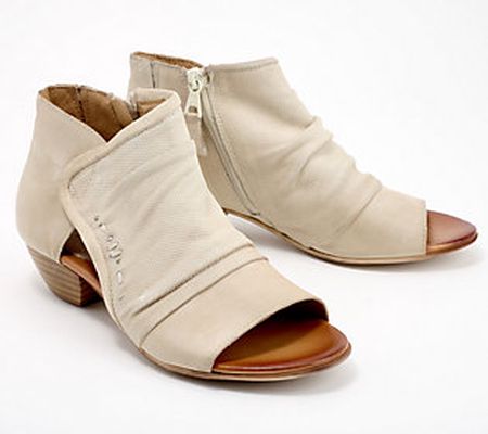 Miz Mooz Wide Width Leather Heeled Sandals - Canterbury