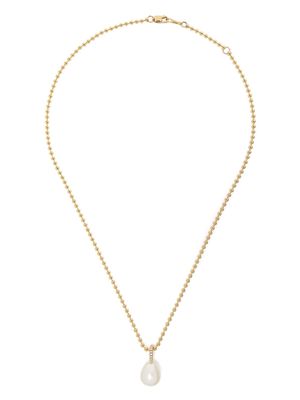 Mizuki 14kt gold Sea Of Beauty pearl and diamond medium necklace