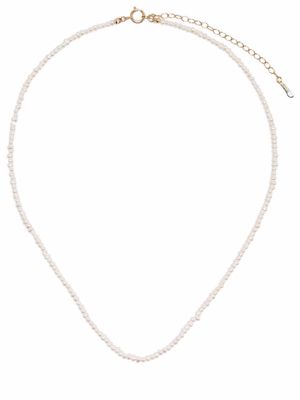 Mizuki 14kt yellow gold Dancing Pearl necklace - White