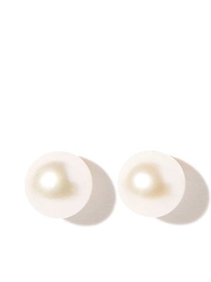 Mizuki 14kt yellow gold freshwater pearl stud earrings