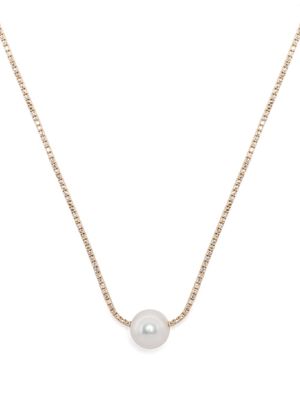 Mizuki 18kt yellow gold pearl and diamond necklace