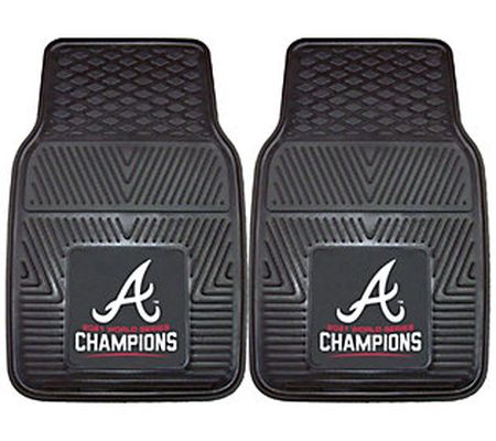 MLB Atlanta Braves 2021 World Series 2-pc Vinyl Car Mat Set