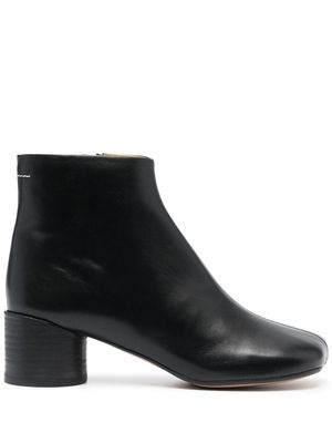 MM6 Maison Margiela Anatomic 50mm ankle leather boots - Black
