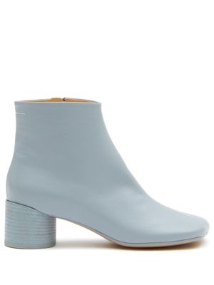 MM6 Maison Margiela ankle leather boots - Blue