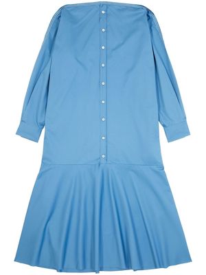 MM6 Maison Margiela asymmetric shirt dress - Blue