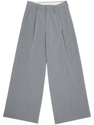 MM6 Maison Margiela asymmetric tailored wide-leg trousers - Grey