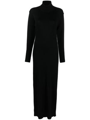 MM6 Maison Margiela backless long-sleeved maxi dress - Black