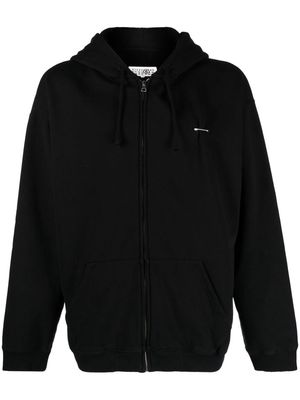 MM6 Maison Margiela bar-pin hooded jacket - Black