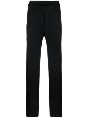 MM6 Maison Margiela belted straight-leg trousers - Black