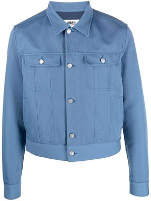 MM6 Maison Margiela button-down fitted jacket - Blue