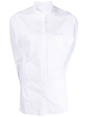 MM6 Maison Margiela cap-sleeve cotton shirt - White