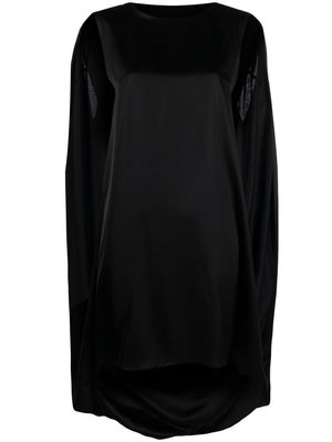 MM6 Maison Margiela cape-detail sleeveless dress - Black