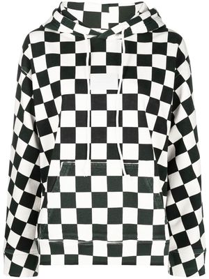 MM6 Maison Margiela checkerboard-print hoodie - Neutrals
