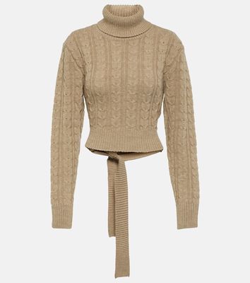 MM6 Maison Margiela Cropped wool-blend sweater