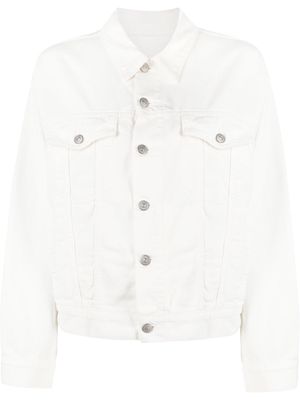 MM6 Maison Margiela cut-out denim jacket - White