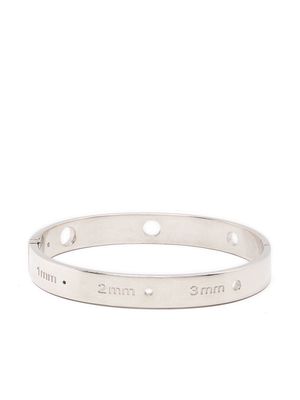 MM6 Maison Margiela cut-out detail bracelet - Silver
