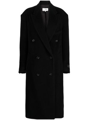 MM6 Maison Margiela double-breasted tailored coat - Black