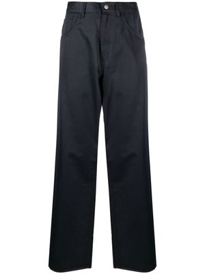 MM6 Maison Margiela drawstring straight-leg trousers - Grey